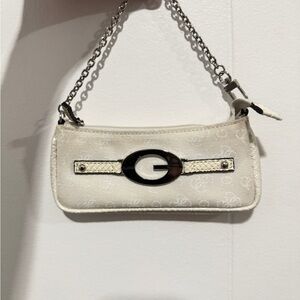 Vintage GUESS Y2K Monogram Mini Bag / Baguette